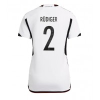 Fotballdrakt Dame Tyskland Antonio Rudiger #2 Hjemmedrakt VM 2022 Kortermet